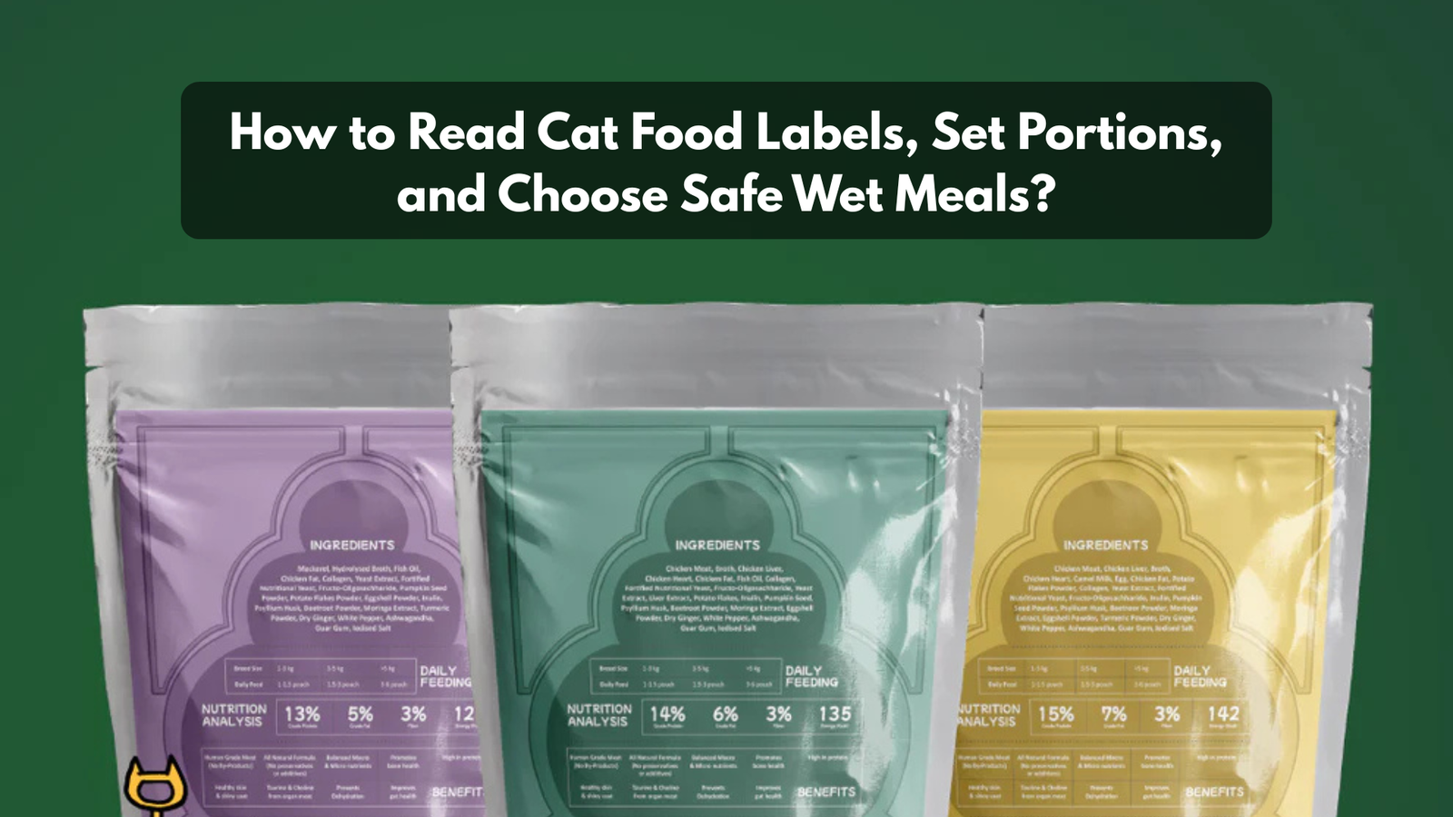 Indian cat owner reading the nutritional label on a pouch of IndieCat wet food.